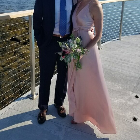 Yumi Kim Light Pink Wrap Dress - Picture 4 of 6